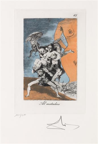 SALVADOR DALÍ Les Caprices de Goya.